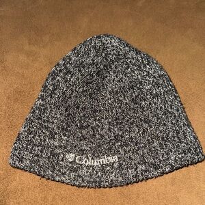 Columbia Black & White Marled Knit Beanie